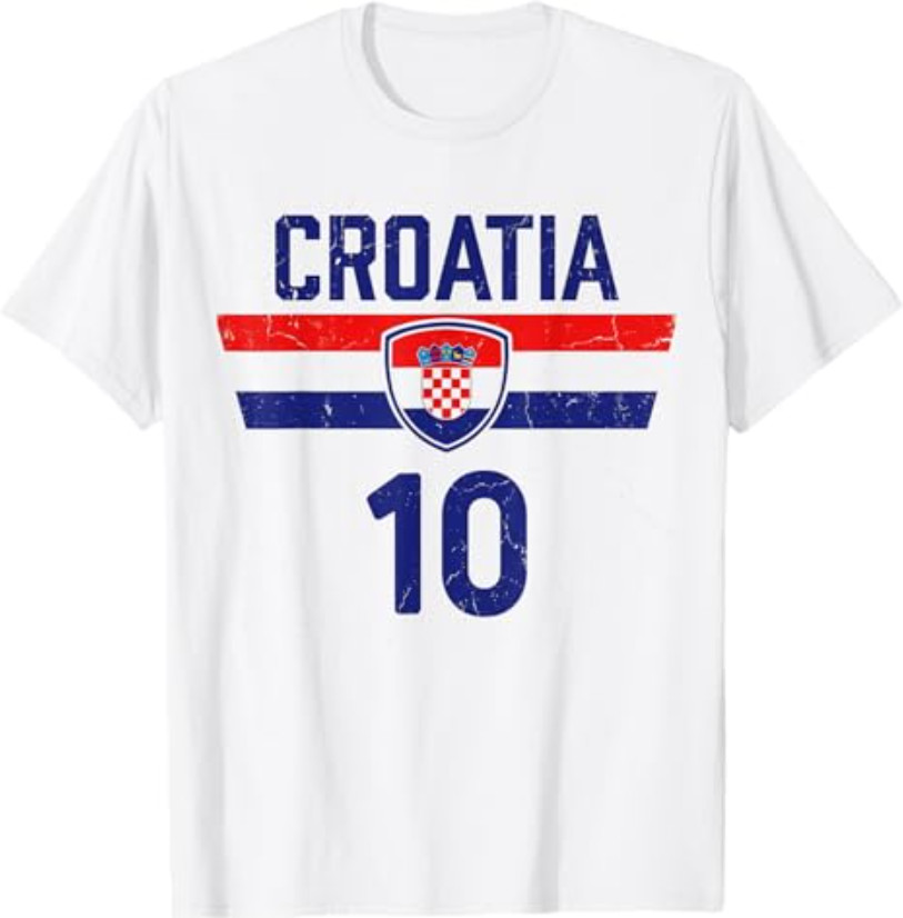Croatia Tshirt Hrvatska Flag Zagreb Croatian Jersey Retro T-Shirt gallery