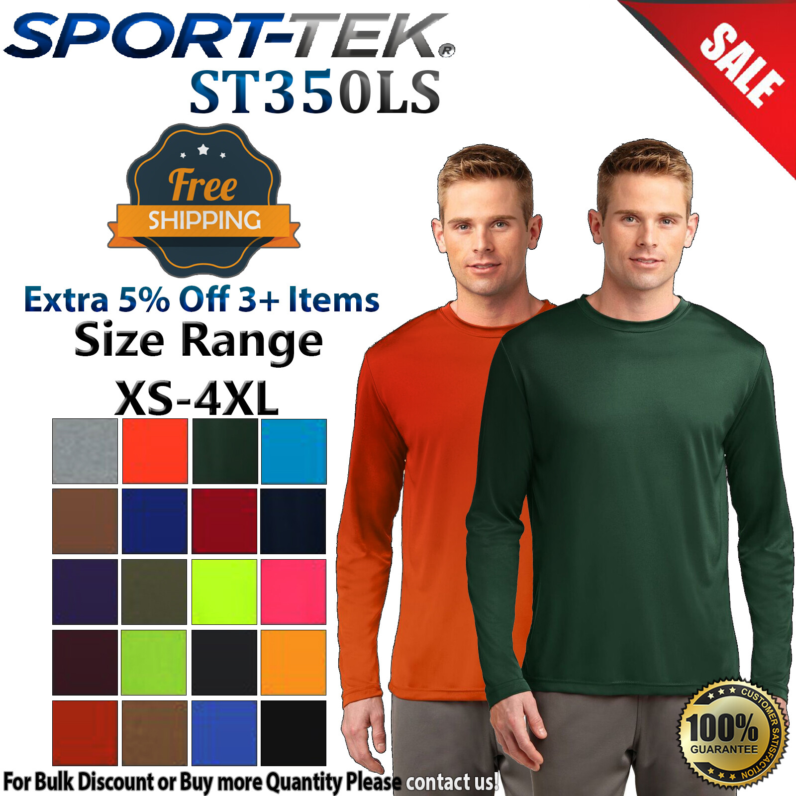 Sport-Tek ST350LS Mens Long Sleeve Dri-Fit Moisture Wicking Competitor T-Shirt gallery