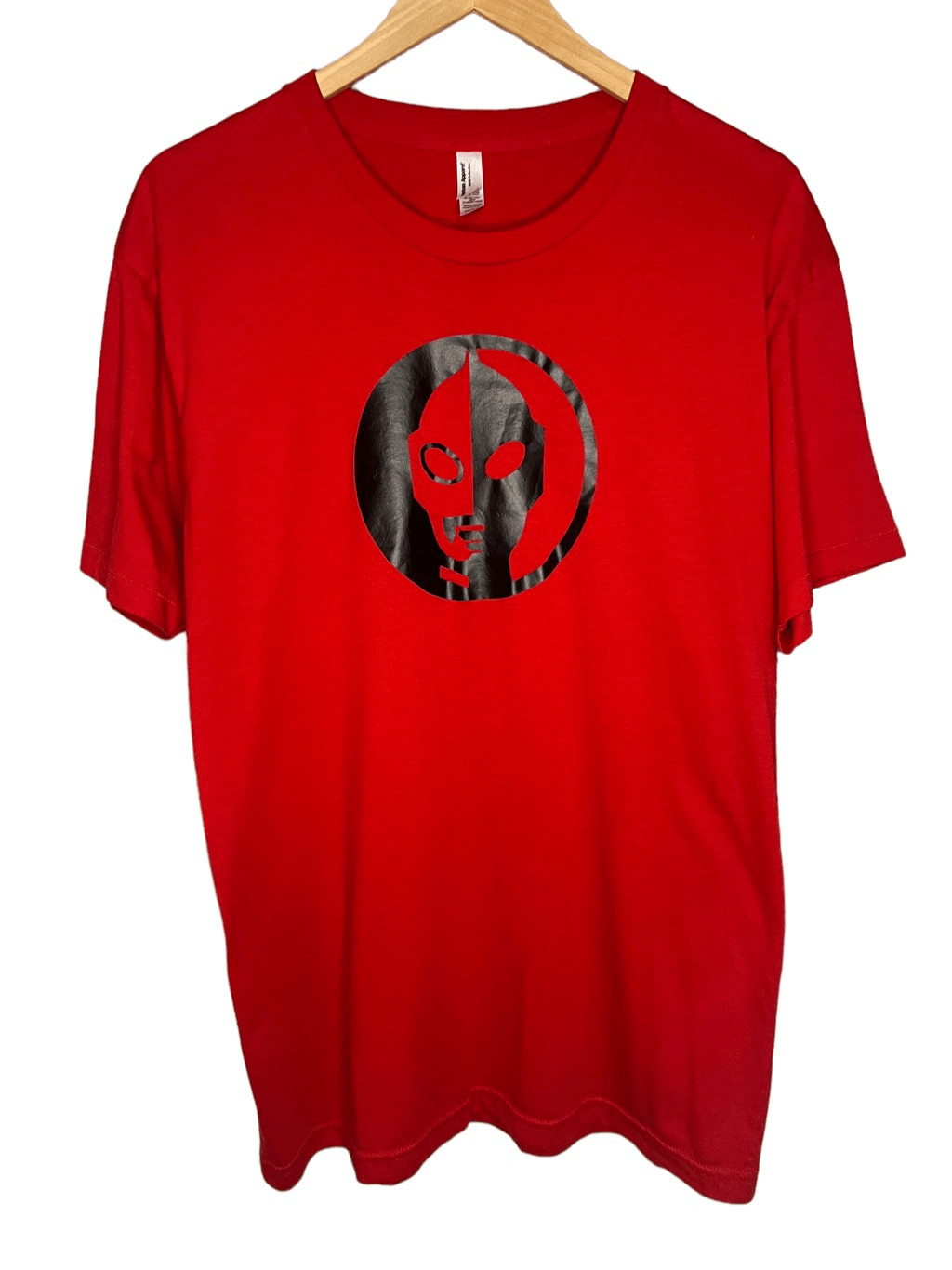 American Apparel Men’s Large Graphic T-Shirt Red Crew Neck Casual