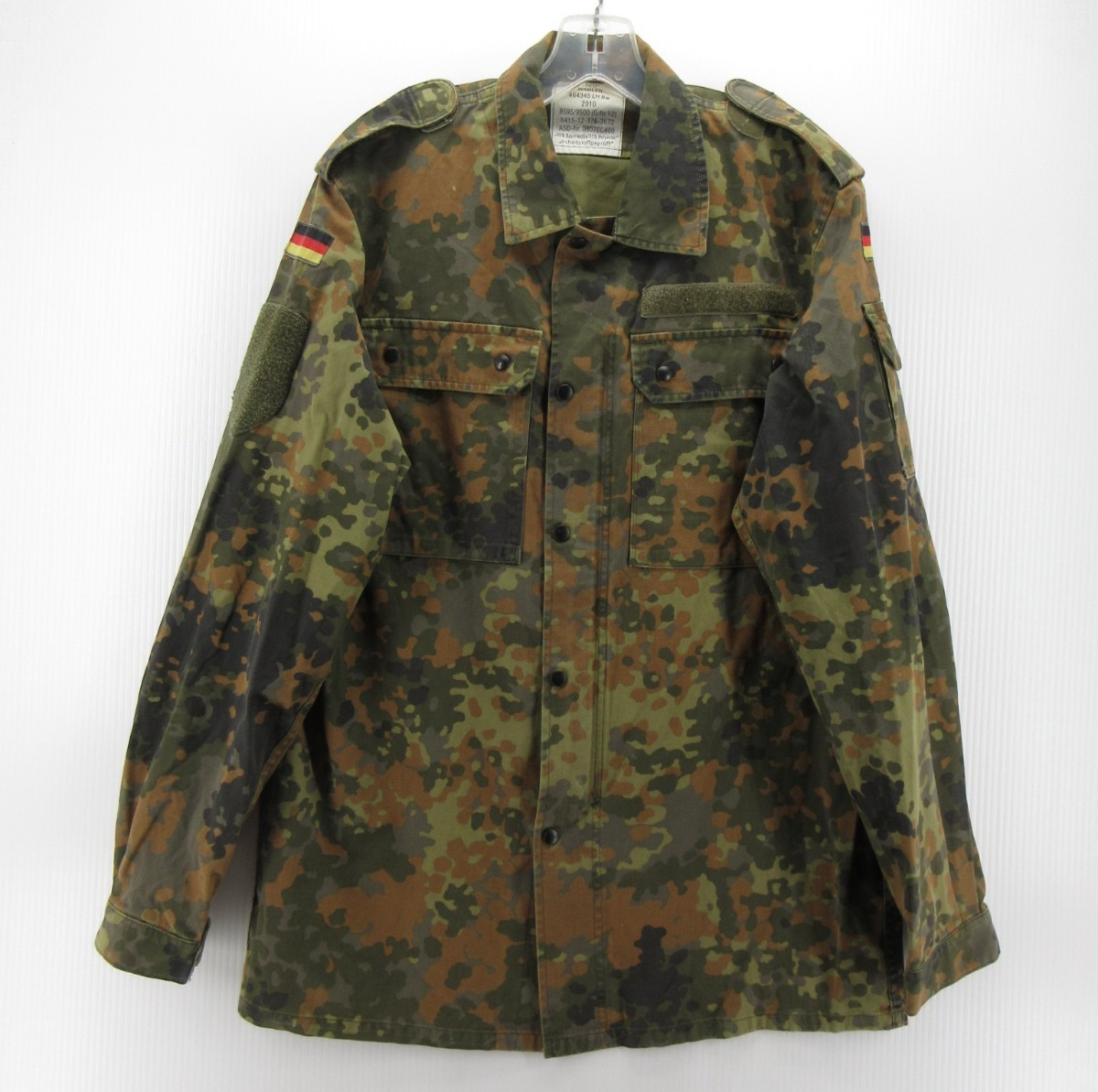 German Bundeswehr Shirt Medium Green Flecktarn GR12 Field Camo Military Surplus*