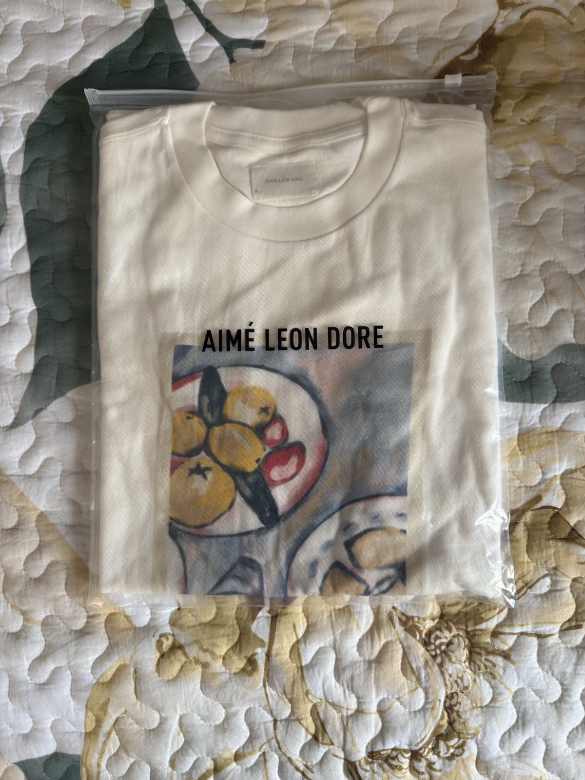 AIME LEON DORE ALD Molina Brunch Graphic Tee Shirt Coconut Milk Size Small gallery