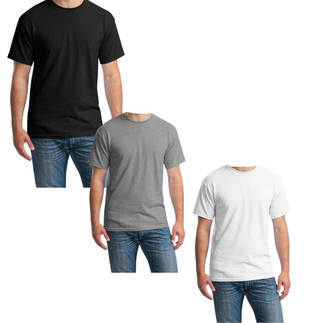 Men’s Heavy Cotton T-Shirt Style pack-3 All sizes