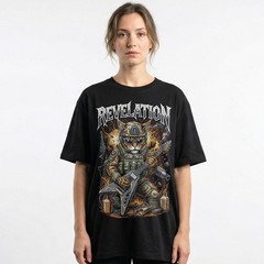 Army Cat Soldier Tactical Gear War Heavy Metal Band Tee Shirt Vintage Unisex
