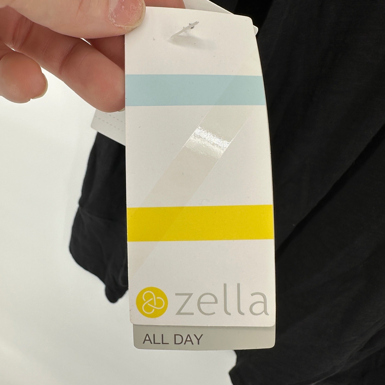 Zella All Day Long Sleeve Cotton Slub T-Shirt Mens XL Black gallery