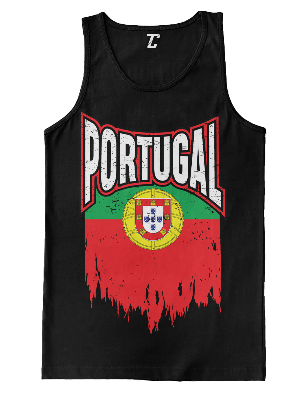 Torn Portugal Flag - Portuguese Heritage Proud Pride Men's Tank Top gallery