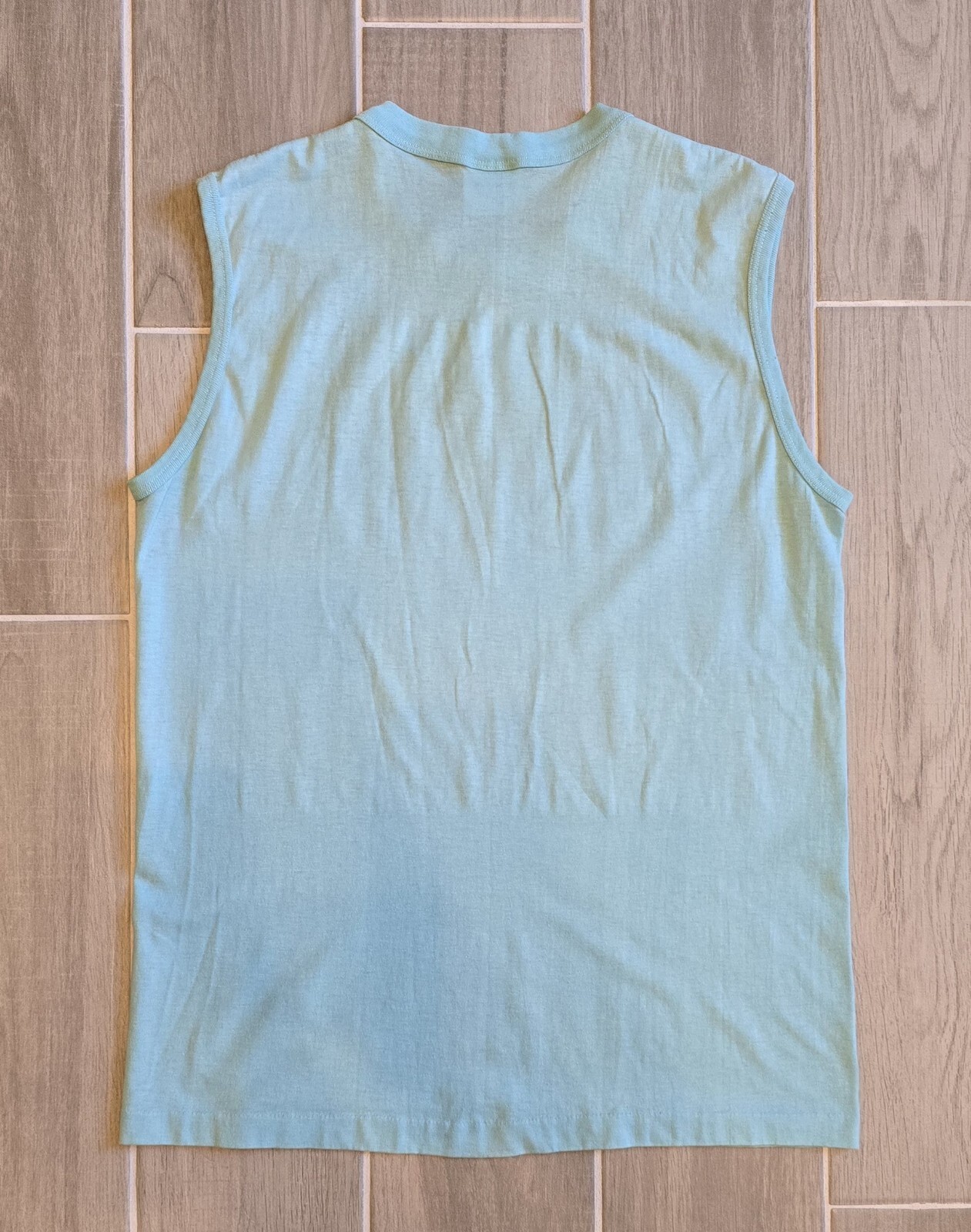 VTG Florida Beach Penguins Distressed Tank Top Mens L Tee-Jays Single Stitch USA gallery