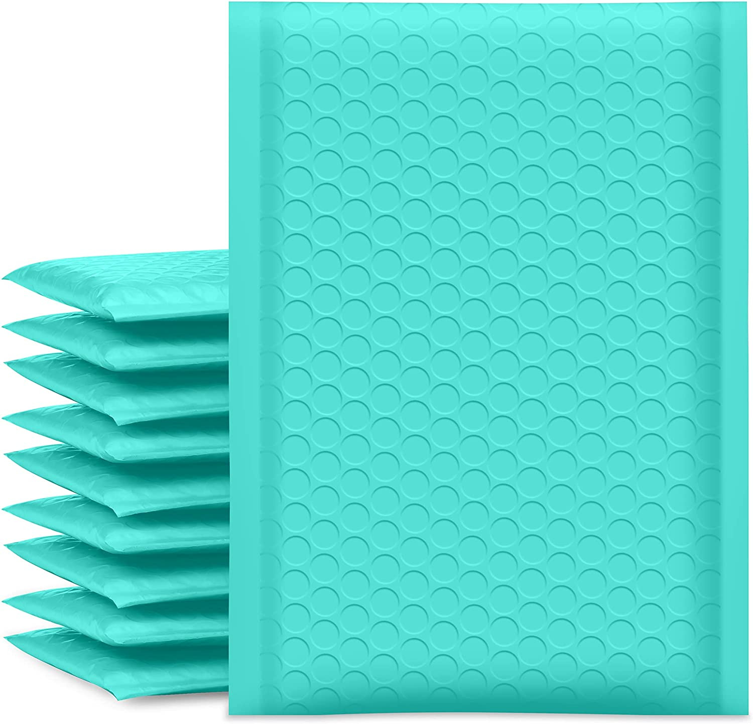 Bubble Mailers 6X10 Inch Teal 25 Pack Usable Size 6X9″ Padded Envelopes Small Bu