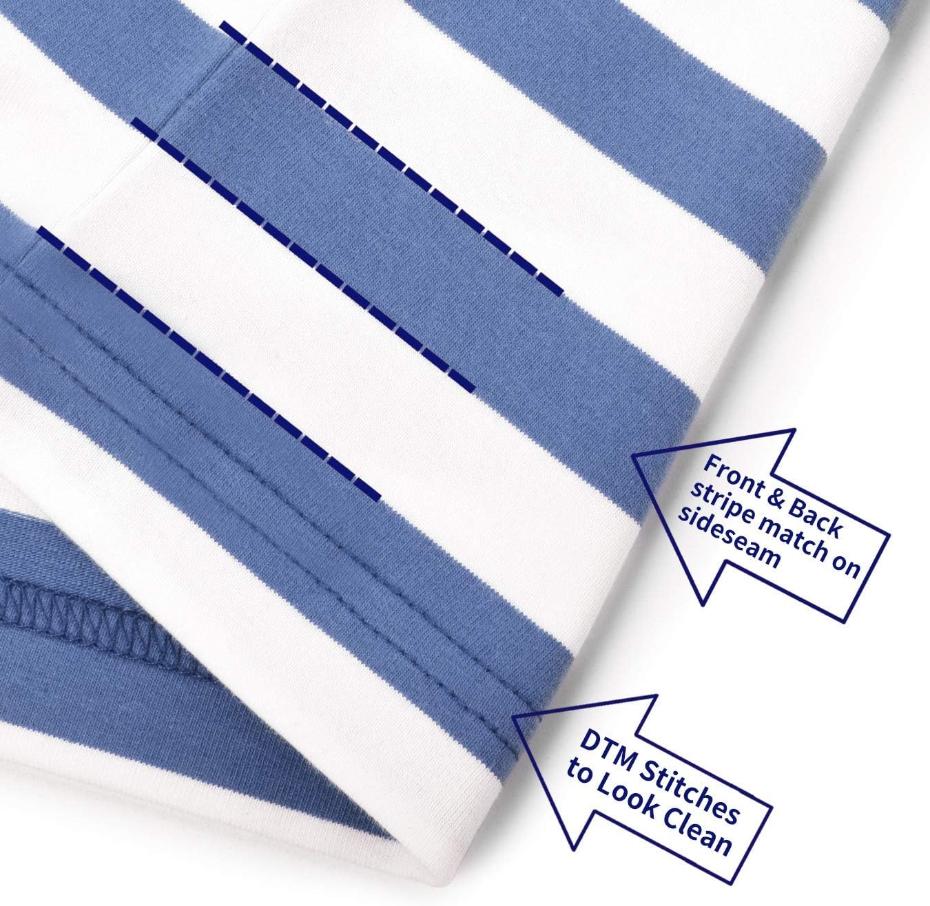 Mens Short Sleeve Striped T Shirt Casual Cotton Stretch Tee for Summer Layering gallery