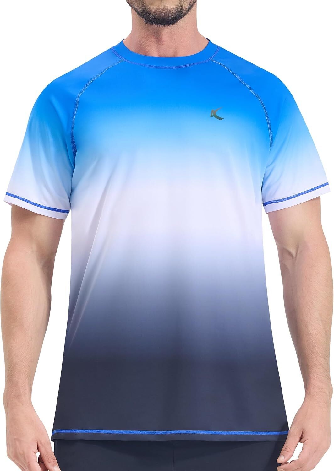 Men's UPF 50+ Quick Dry Rash Guard Swim Shirt for Beach Fishing Outdoor Sports gallery