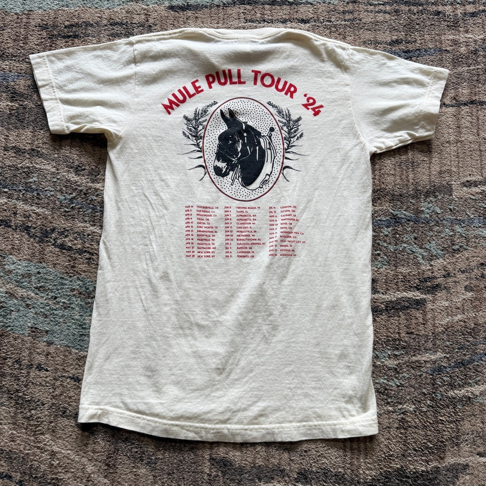 Vintage Tyler Childers The Mule Pull Tour T-shirt S to 5XL SE196 FREE SHIPPING gallery