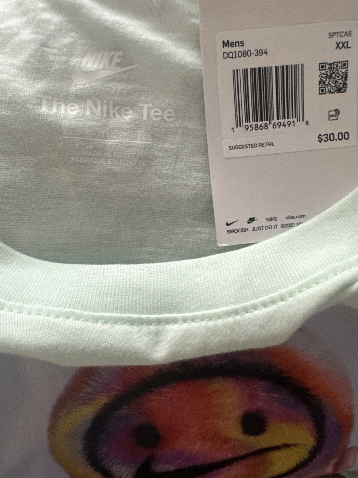 Nike J. Balvin Smiley Face Have a Nice Day T-Shirt DQ1080-394 Mens XXL NWT gallery
