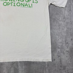 Vintage 90s Growing up is optional Funny Quote Humor T Shirt Mens size L