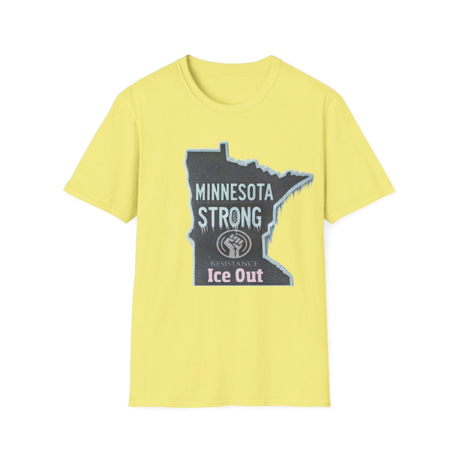 Unisex Soft 100% cotton T-Shirt. Minnesota strong ice out