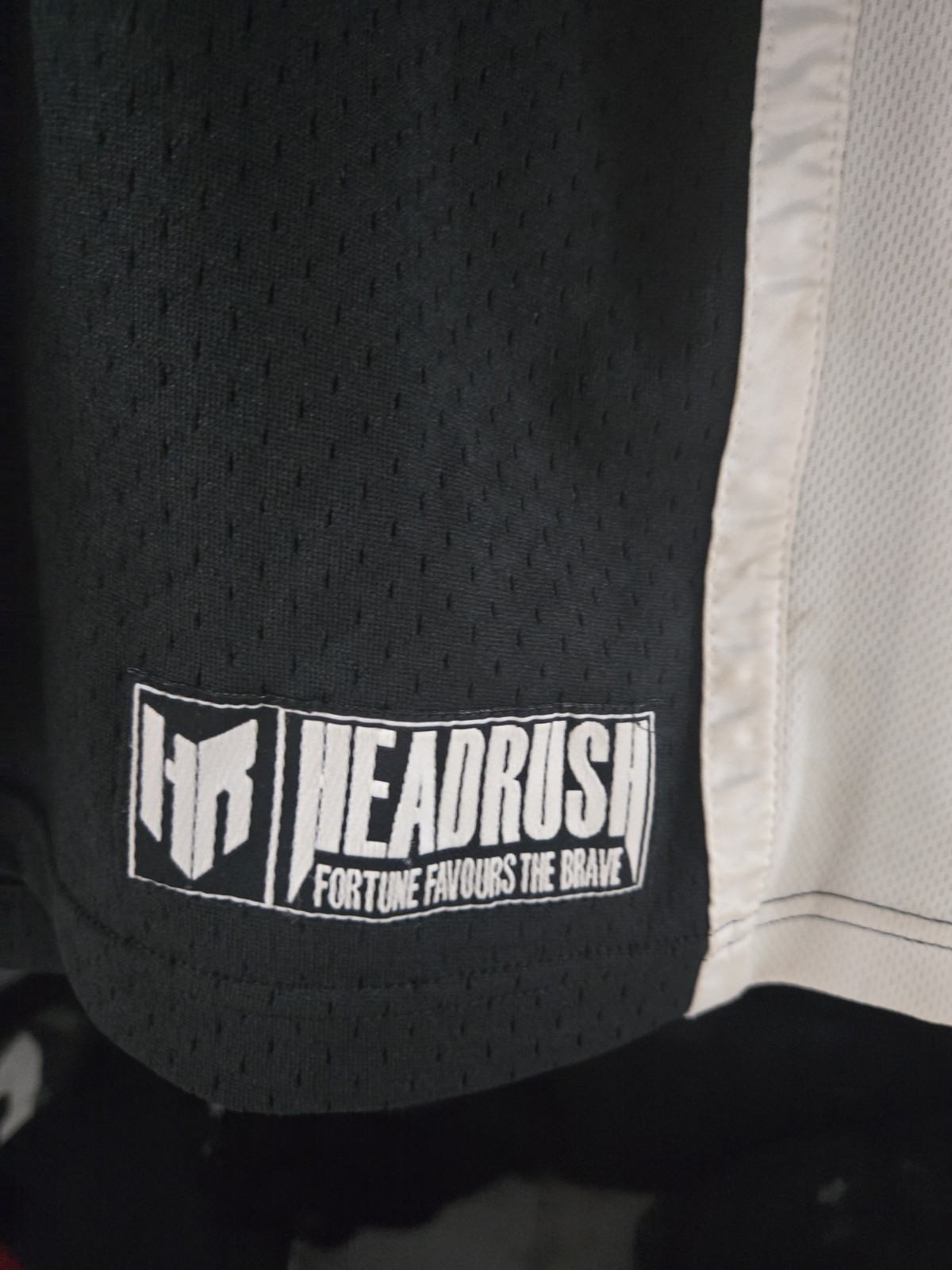Headrush Mesh Jersey Fortune Favours The Brave 2XL Black MMA gallery