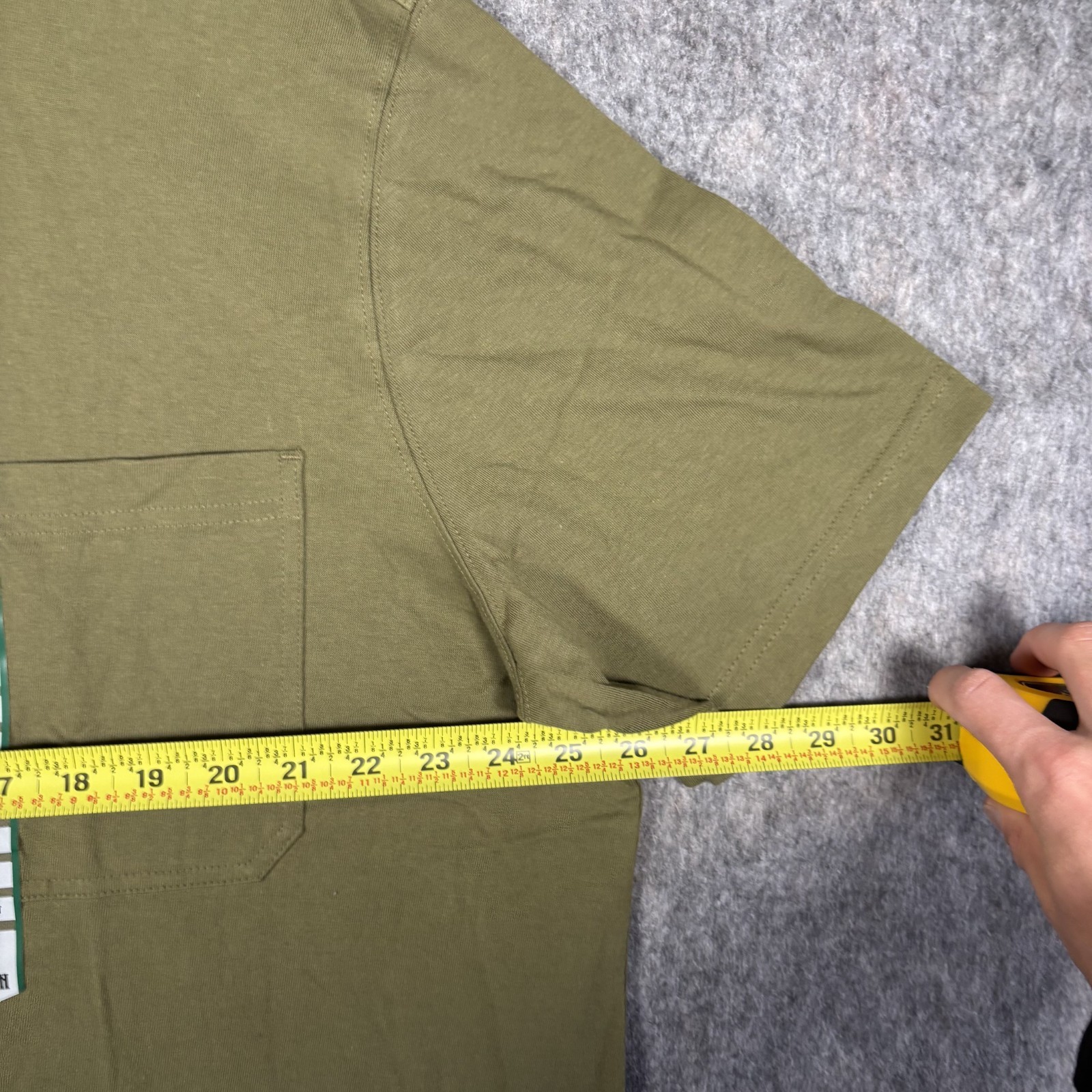 Duluth Trading 40 Grit T-Shirt Men's XXL Short Sleeve Cotton Green Pocket New gallery