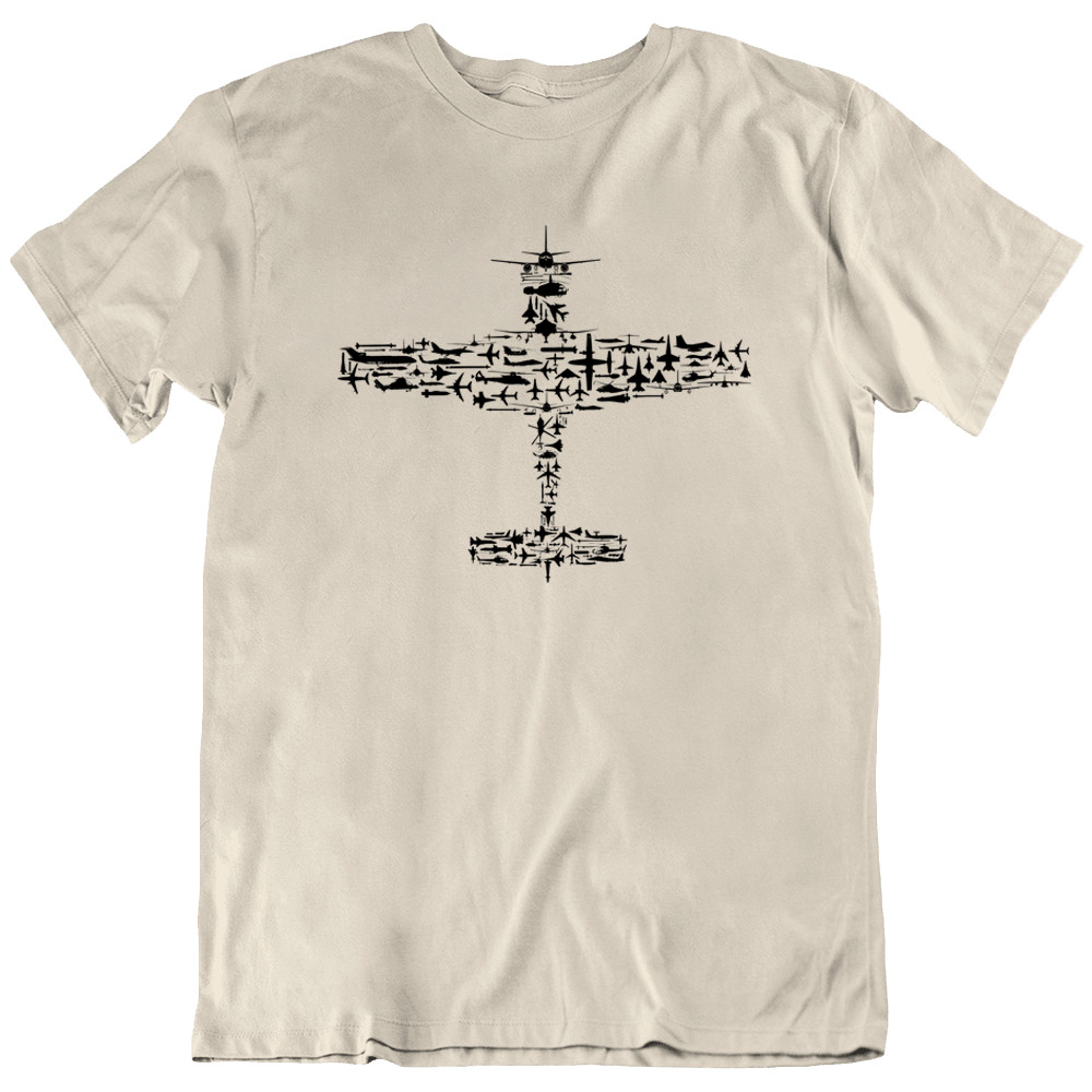 Aviation T-Shirt Fighter Jet Airplane Pilot Gift Military Aircraft Graphic Tee gallery