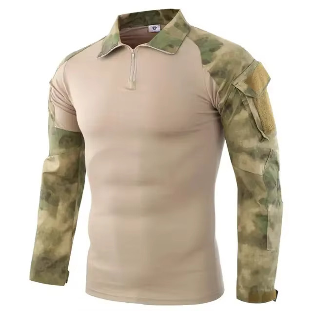 Tactical Combat Shirt Men Army Military Camo Long Sleeve Airsoft Hunting gallery