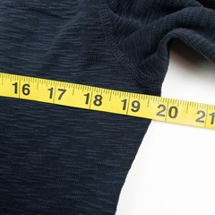 Reigning Champ Henley Shirt Men’s Medium 1×1 Slub Slim Navy Blue RC-2332