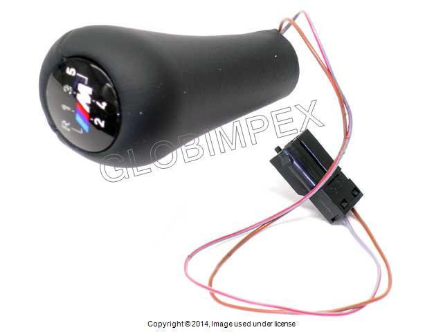 BMW E34 E36 Z3 Leather Shift Knob with “M” 5 Speed Emblem Manual Trans.GENUINE