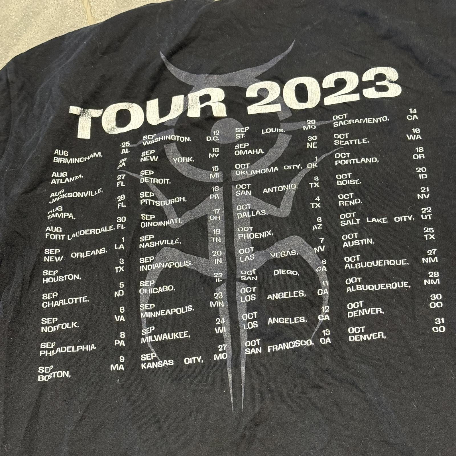 Rare Ghostmane 2023 Double Sided Tour Shirt Mens L Free Fast Shipping gallery