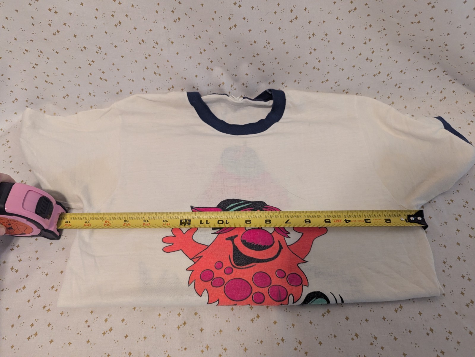 VTG 70s Magic Mountain Original Trolls Ringer T-Shirt Sz S Single Stitch gallery