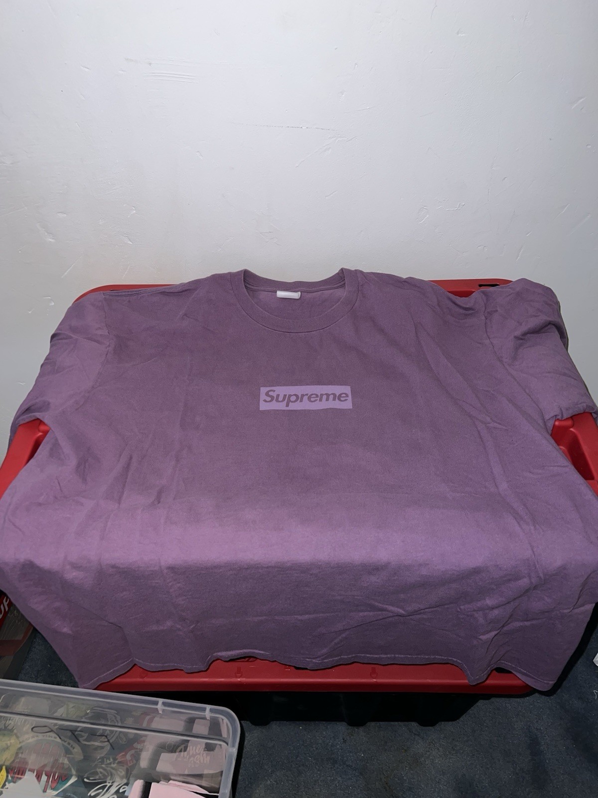 Supreme Tonals Box Logo T-Shirt Dusty Purple, Size XXL gallery