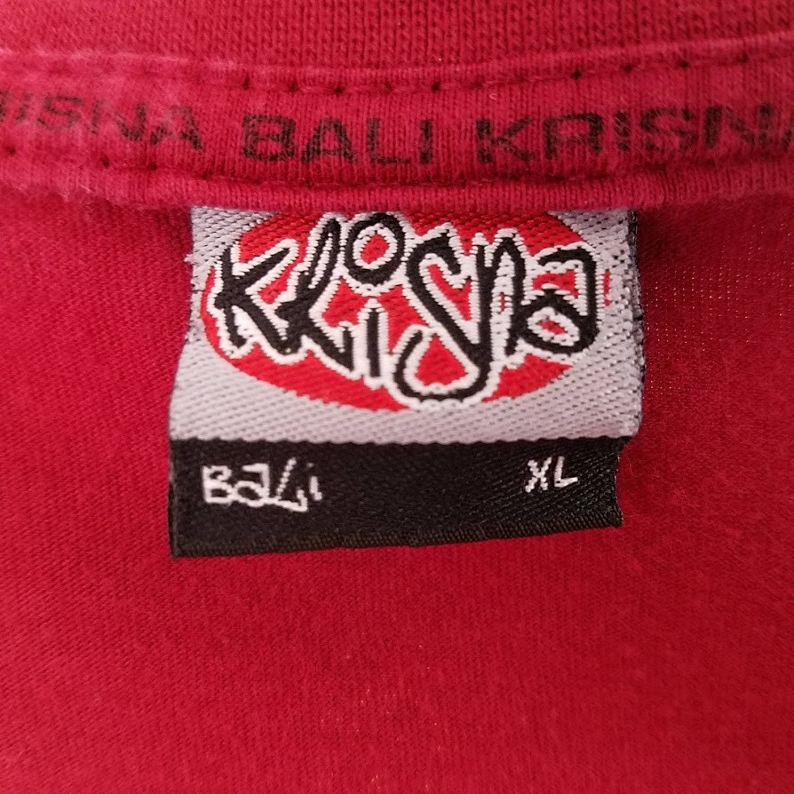 Bali Bicycle T Shirt Mens Size Medium Red Krisna Indonesia Always Loving You gallery