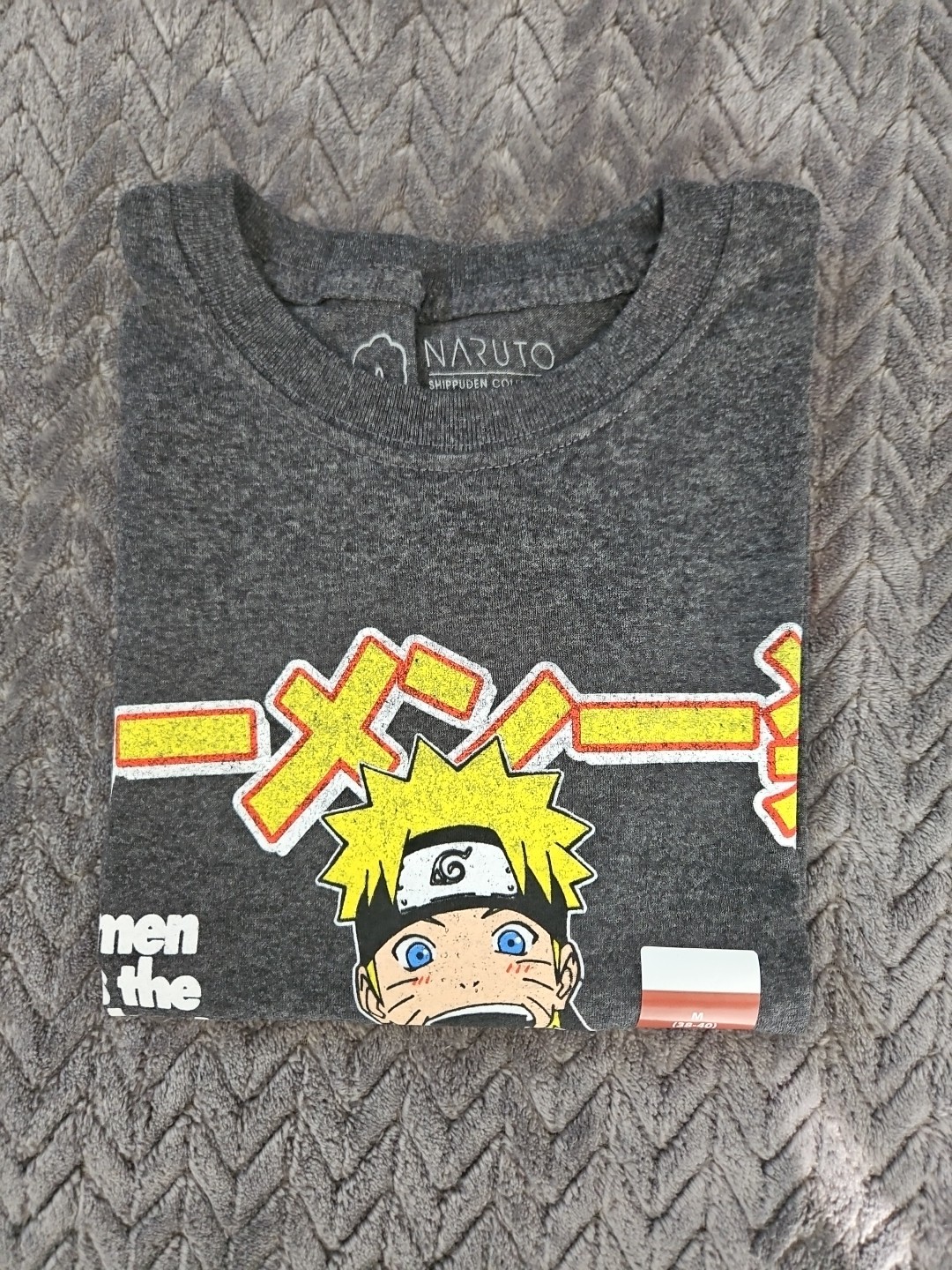 Naruto Shippuden Collection Mens T-shirt Shirt NEW Size Med 50/50 Cotton/Poly