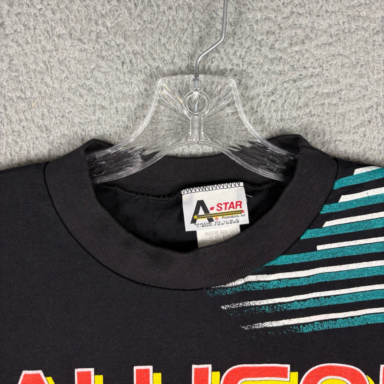 Vtg NASCAR AOP 1993 Davey Allison T-shirt Men’s XL 28 Havoline USA Single Stitch gallery
