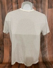 Old Navy V Colllar Casual Wear Medium White Striped Pattern