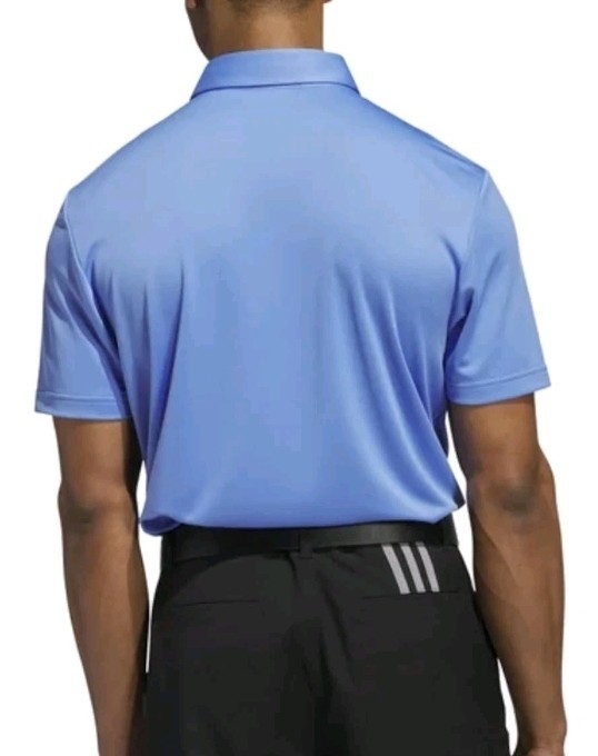 adidas Men's Stretch Short Sleeve Chest Print Golf Polo Shirt Large gallery