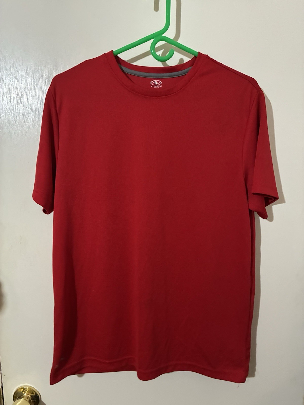 Athletic Works DriWorks Adult Medium (38-40) Red 100% Polyester T-Shirt gallery