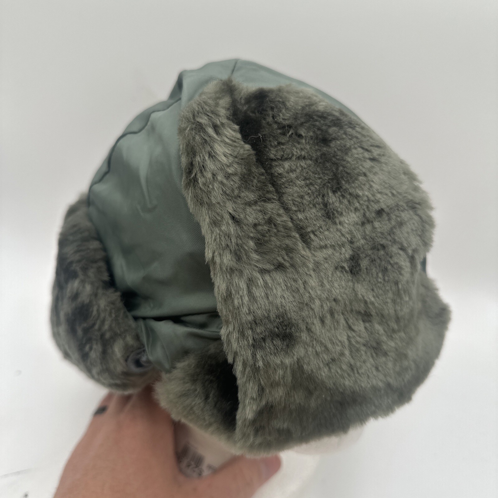 Helmet Flyers Winter Nylon B9B Hat With Flaps Large Wool