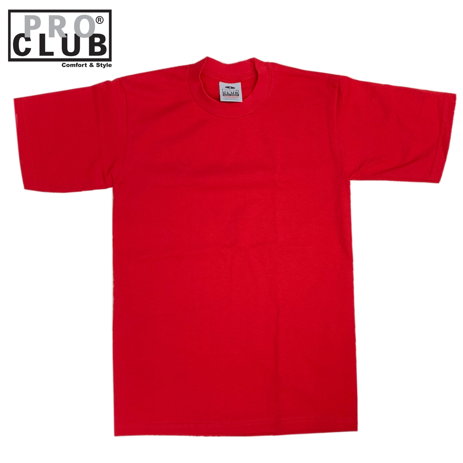 Pro Club Men's Heavyweight Cotton Short Sleeve Crew Neck T-Shirt (More Colors) gallery