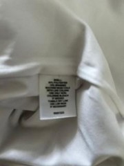 Halogen White Short Sleeve Crew Neck T-Shirt Womens Size Medium Stretch Tee