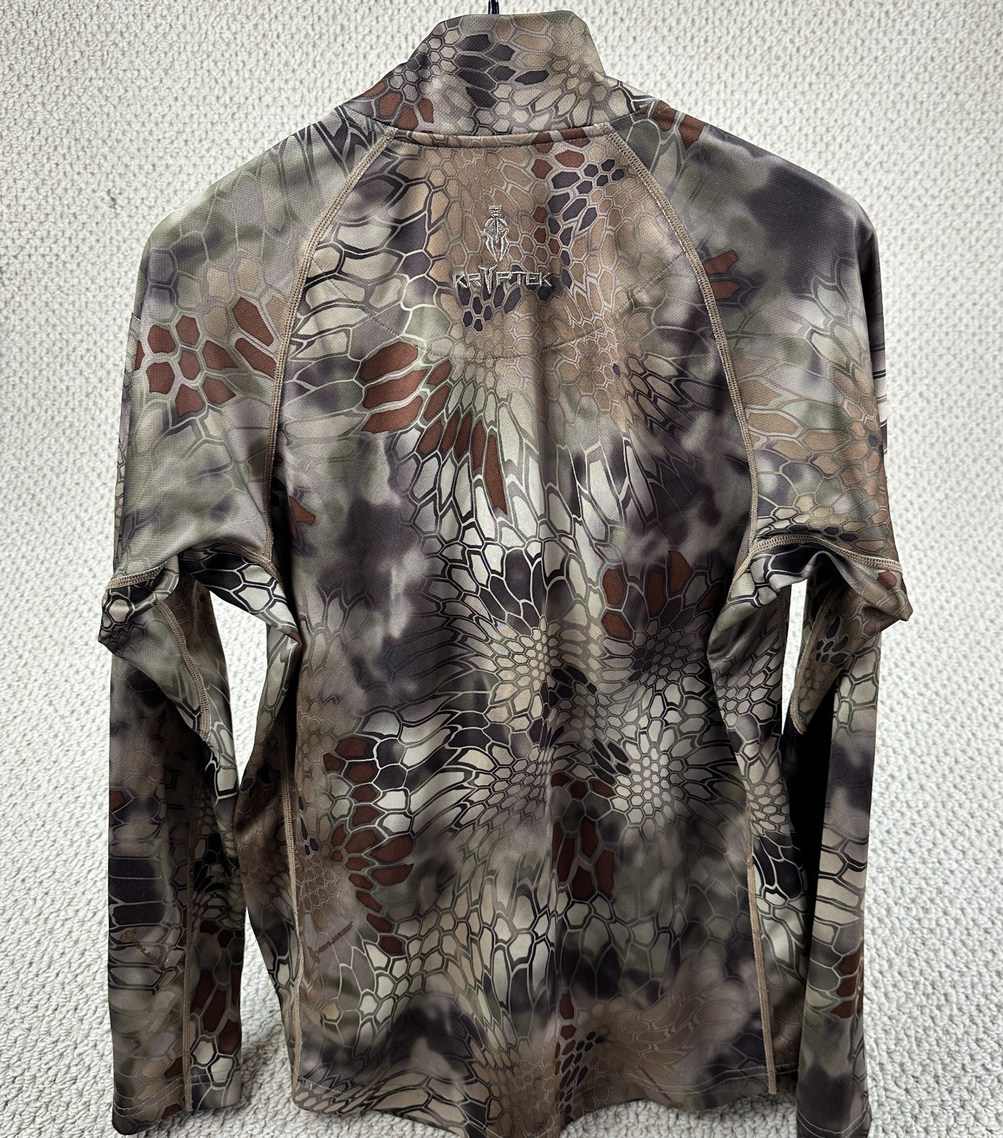 Kryptek Valhalla 1/4 Zip Pullover Mens S Highlander Camouflage Tactical Shirt gallery