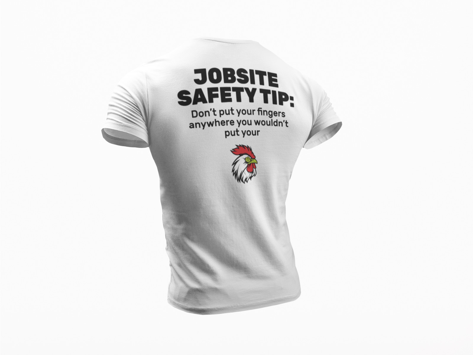 Jobsite Safety Humor T-Shirt Dont Put Your Finger Funny Work Safety Reminder Tee gallery
