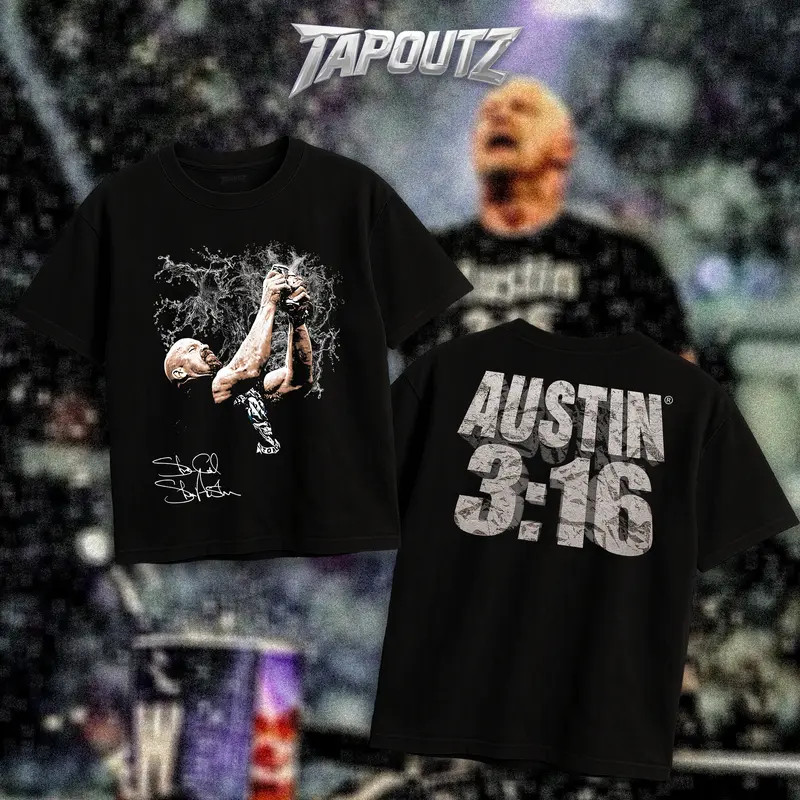 Stone Cold Steve Austin 3:16 Beer Smash Heavy Cotton Double-Sided Unisex T-Shirt gallery