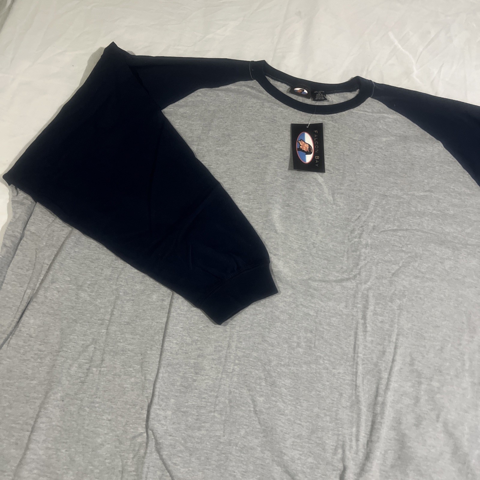 Falcon Bay Men’s Big And Tall 7XL Baseball T-Shirt, Long Sleeve Nwt gallery