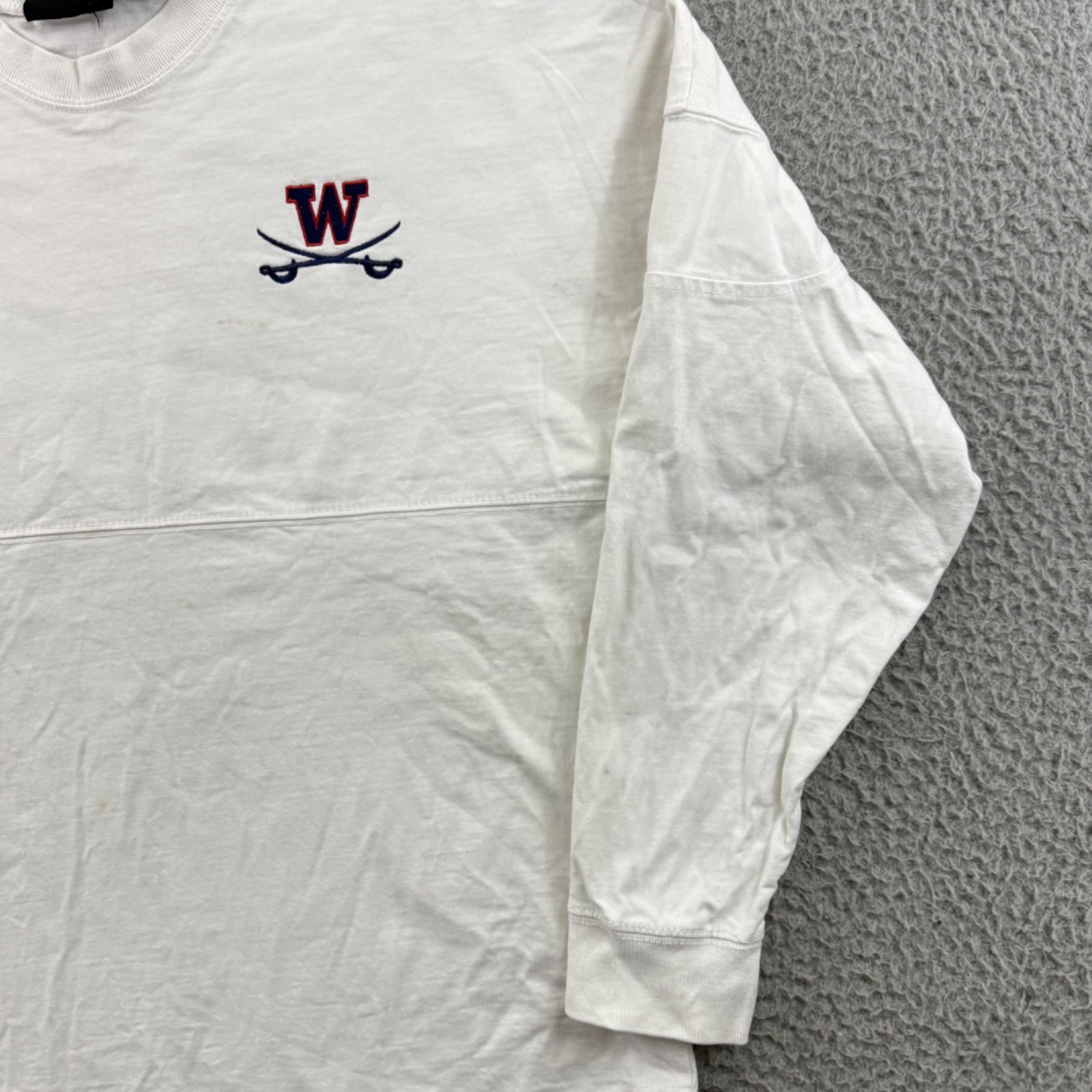 Vintage Woodson High School Spirit Jersey Shirt Adult XS White 90s Sports USA gallery