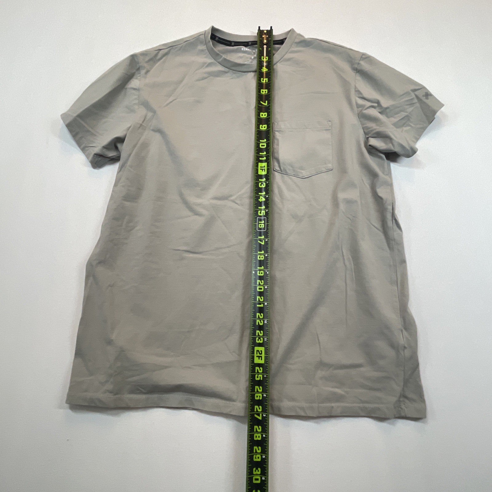 Kenneth Cole Men's Green Stretch T-Shirt Slim Fit Organic Cotton Blend M gallery