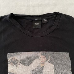 Hugo Boss Michael Jackson Men Graphic T-Shirt LARGE Slim Fit Memories Soft Feel