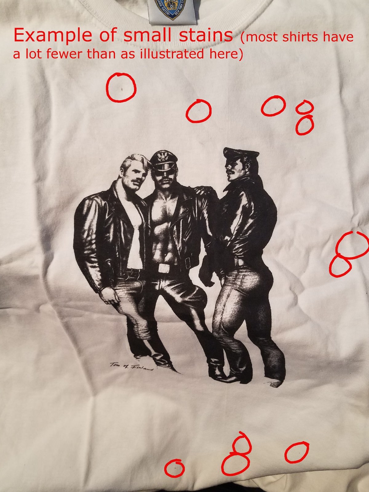 Tom of Finland T-shirts Defects Seconds Imperfect Irregular Gay Sex Leather Tee gallery