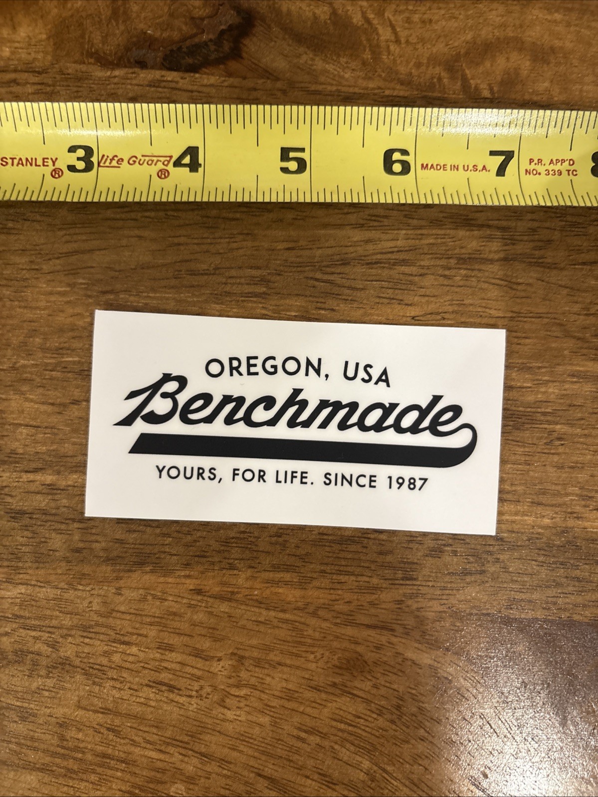SHOT Show 2026 Benchmade Yours, For Life. Since 1987 – Decal Sticker.  Free Ship