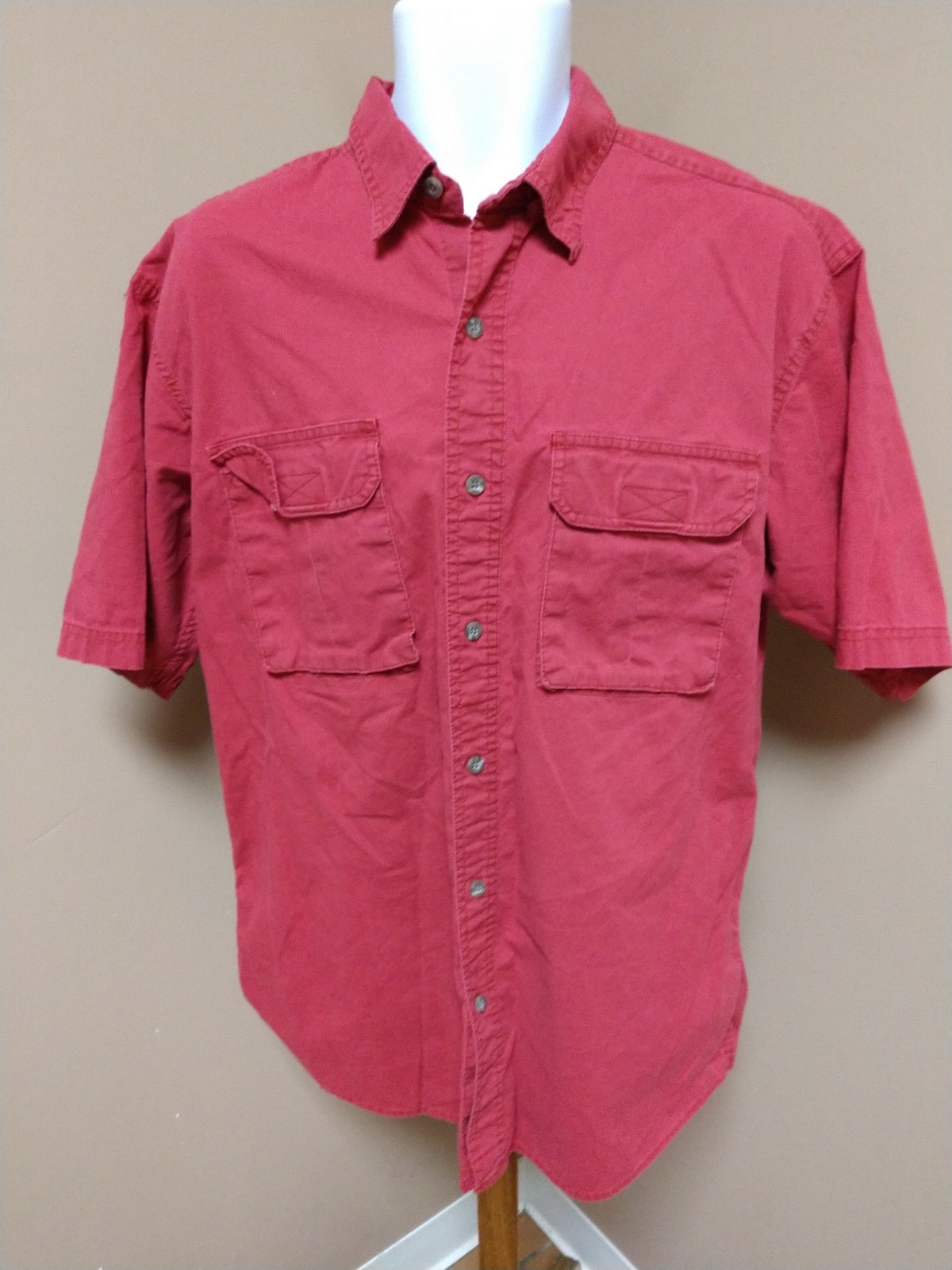 MEN'S SIZE L SHIRT (LOT OF 2) REDHEAD, STANLEY LONG SLEEVE & SHORT SLEEVE CASUAL gallery