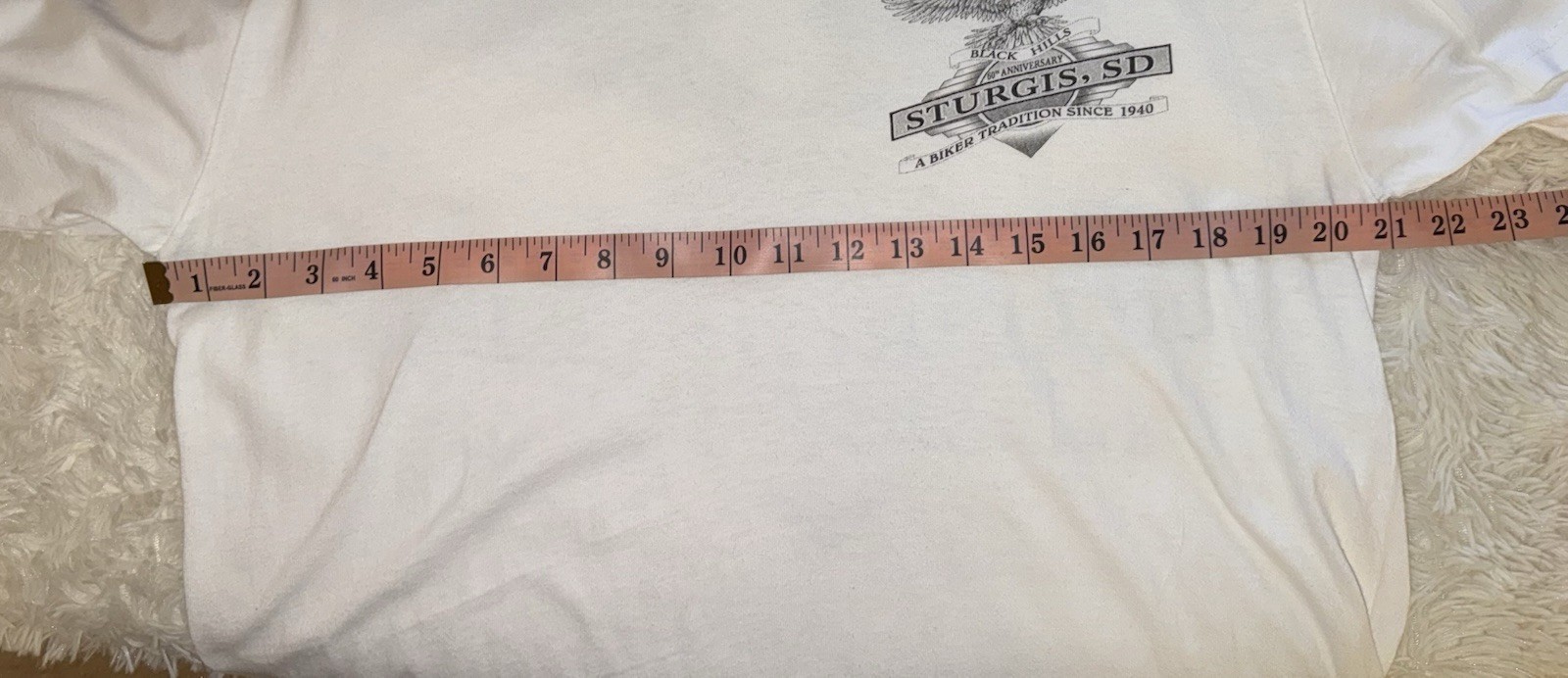 Y2K 2000 Medium Sturgis Black Hills Rally T-Shirt SD Eagle Biker Harley VGC gallery