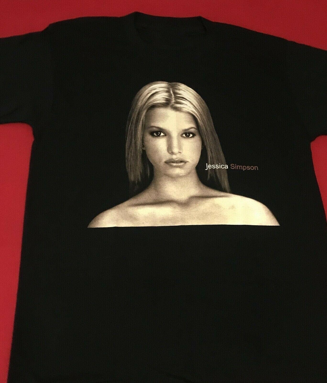 Rare Jessica Simpson black graphic album Unisex Shirt All Size AA97