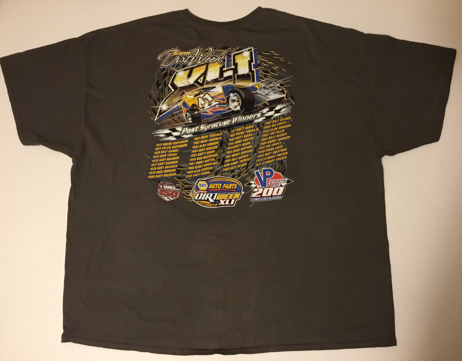 FORMULA 1 GILDAN Short Sleeve T-Shirt Sz 4XL Gray, Blue, Yellow gallery