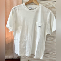 Woolrich Embossed Logo Pocket Tee in bright White