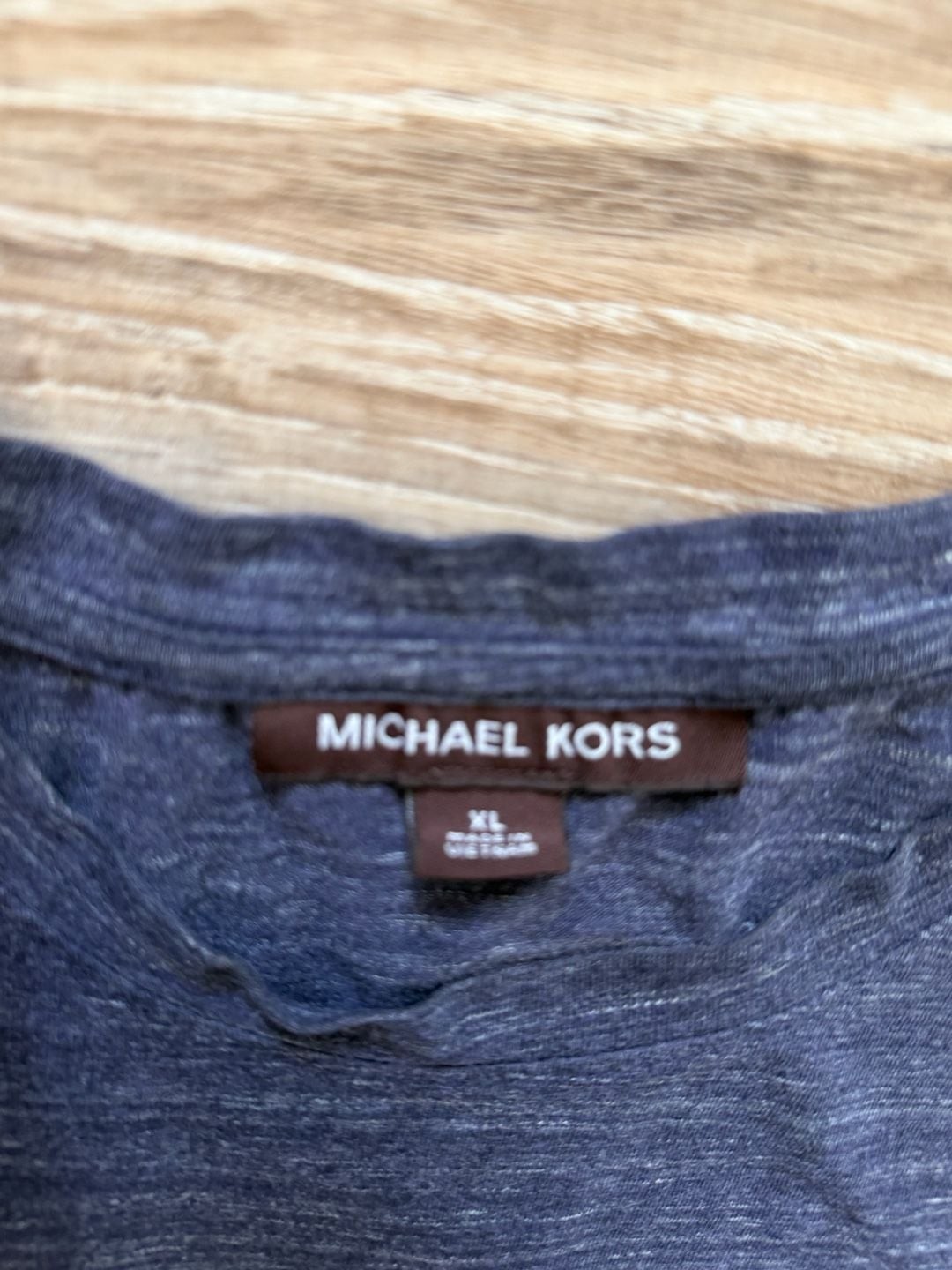 Michael Kors Men's Heathered Space-Dye Crewneck T-Shirt gallery